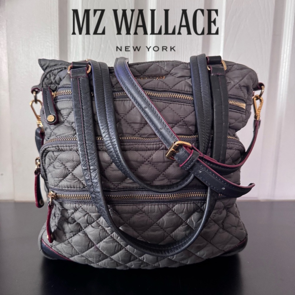 MZ Wallace Gray Quilted Women's Bag